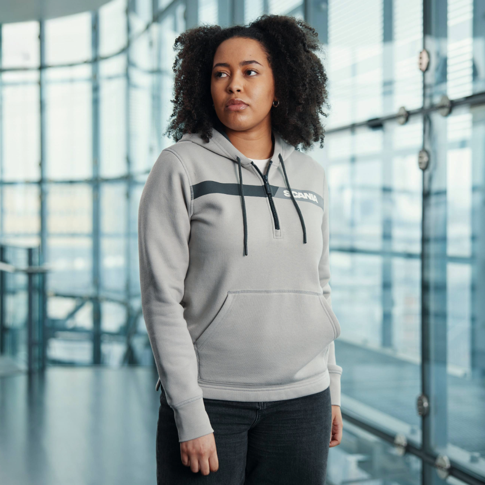 Women's Pewter 1/4 Zip Hoodie