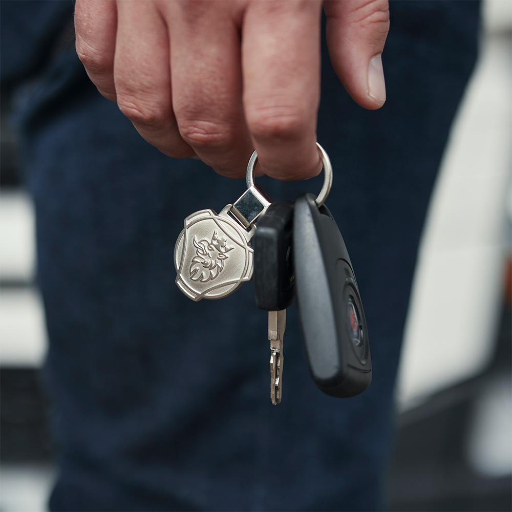 Metal Scania Symbol Keyring