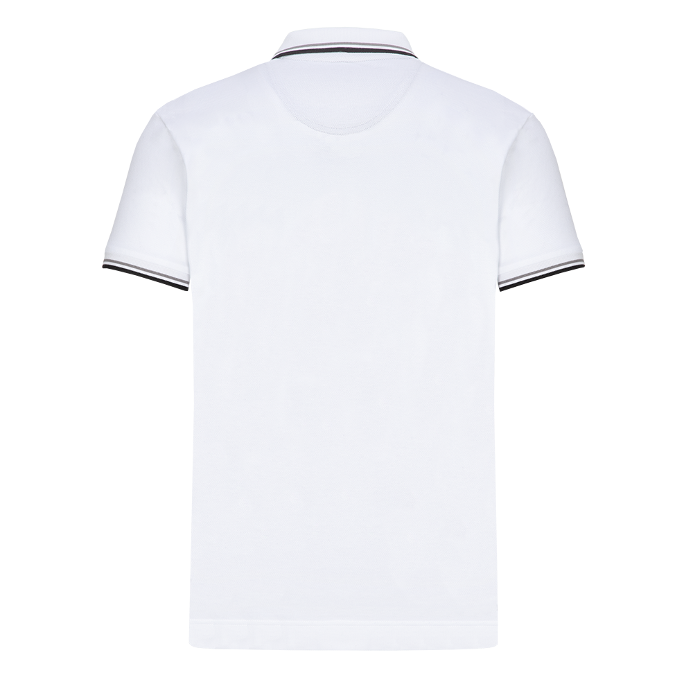 Men's White Classic Scania Pique