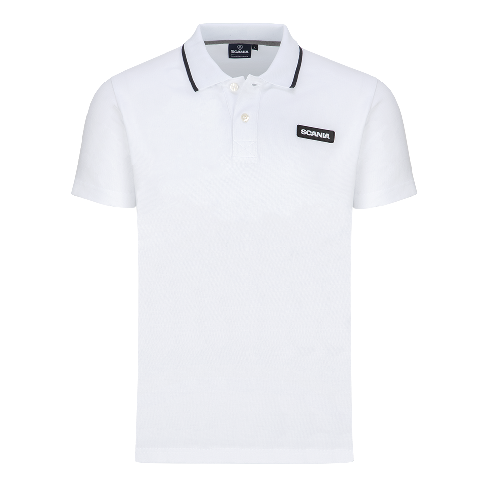 Men's Optical White Base Polo