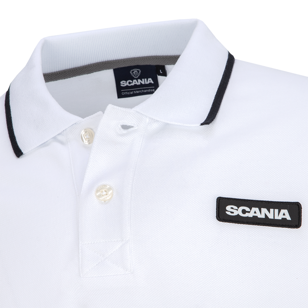 Men's Optical White Base Polo