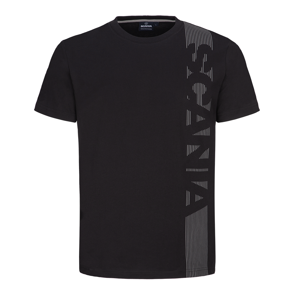 Men's Black V Stripe T-Shirt