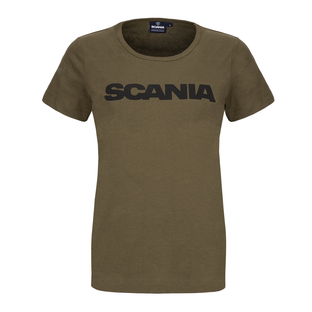 Women's Olive Basic Wordmark T-Shirt