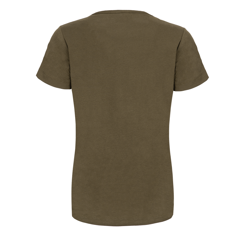 Women's Olive Basic Wordmark T-Shirt
