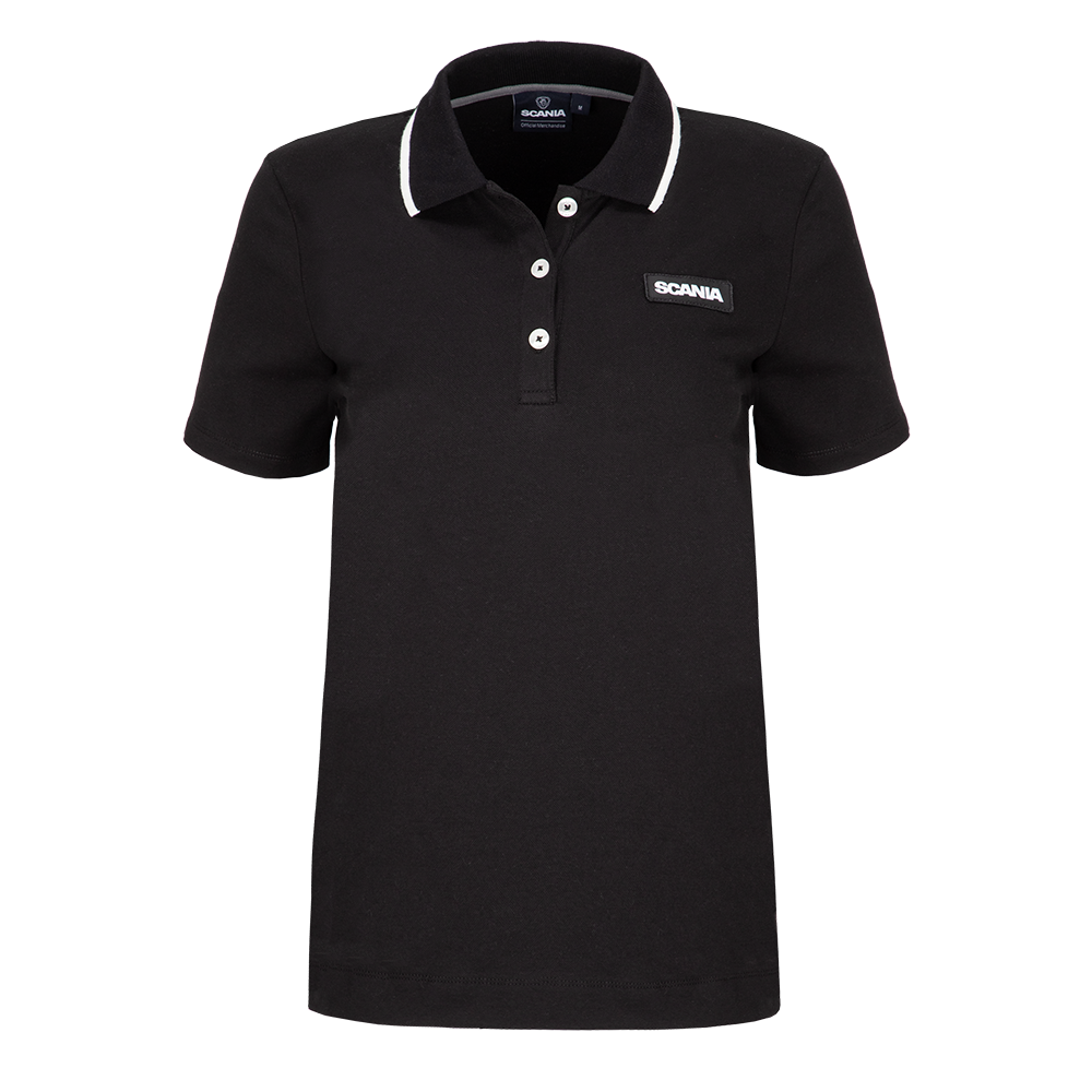 Women's Black Base Polo