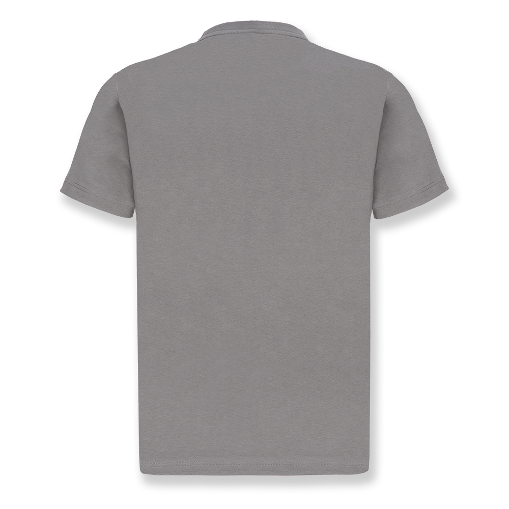 Men's Stone Grey Basic Wordmark T-Shirt