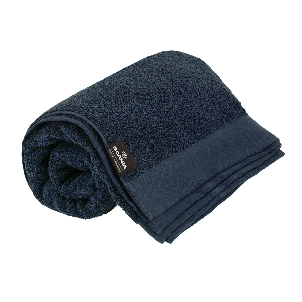 Navy Wordmark Towel