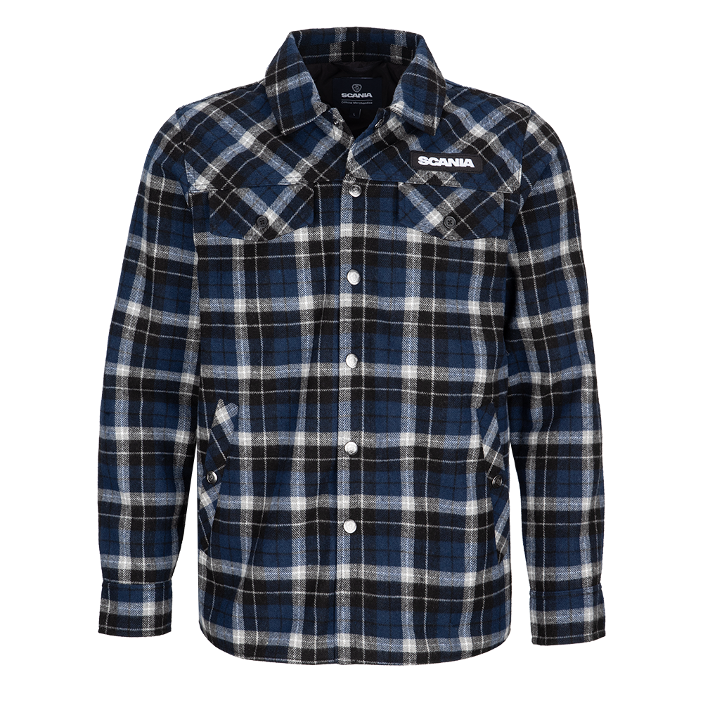 Men's Blue Checked Overshirt