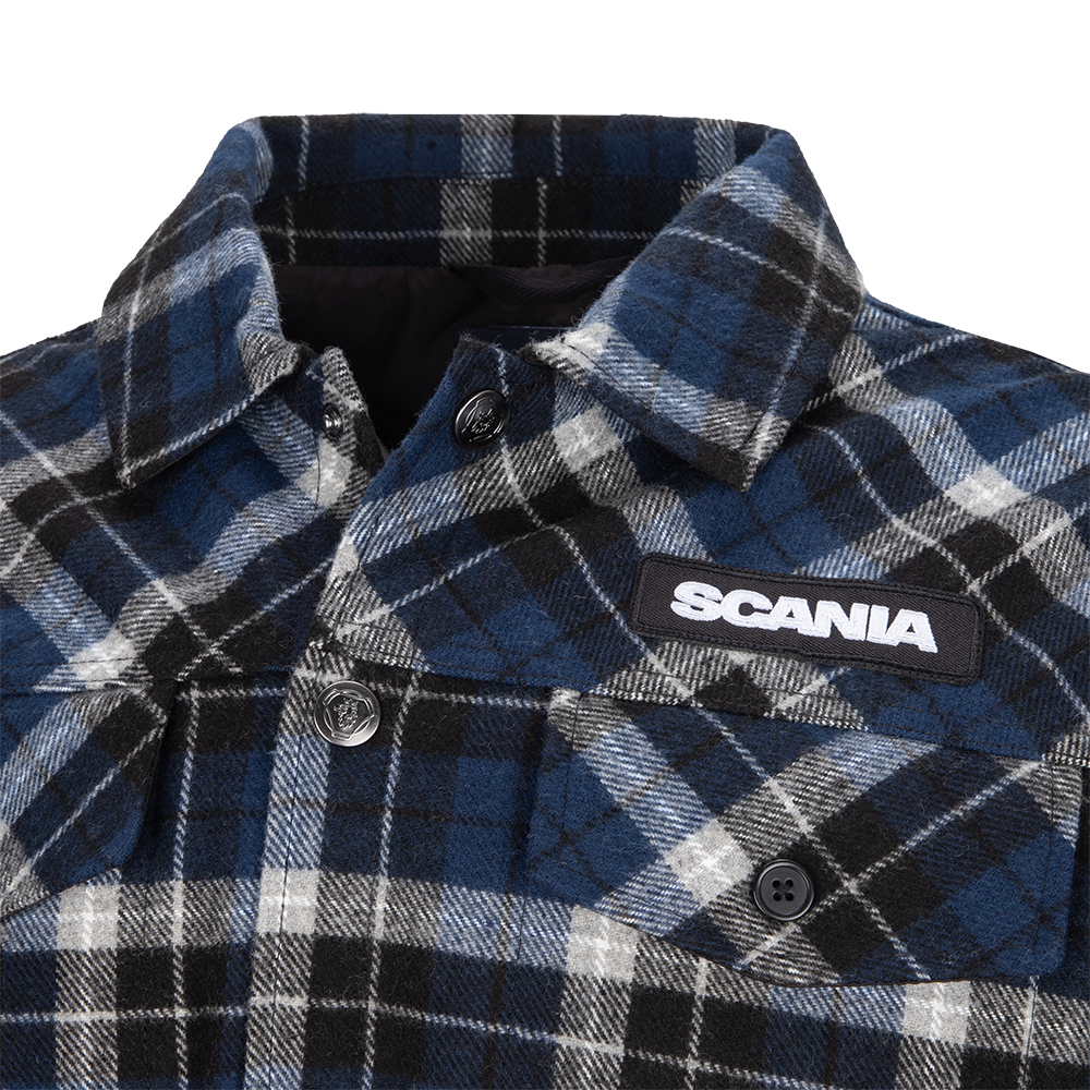 Men's Blue Checked Overshirt