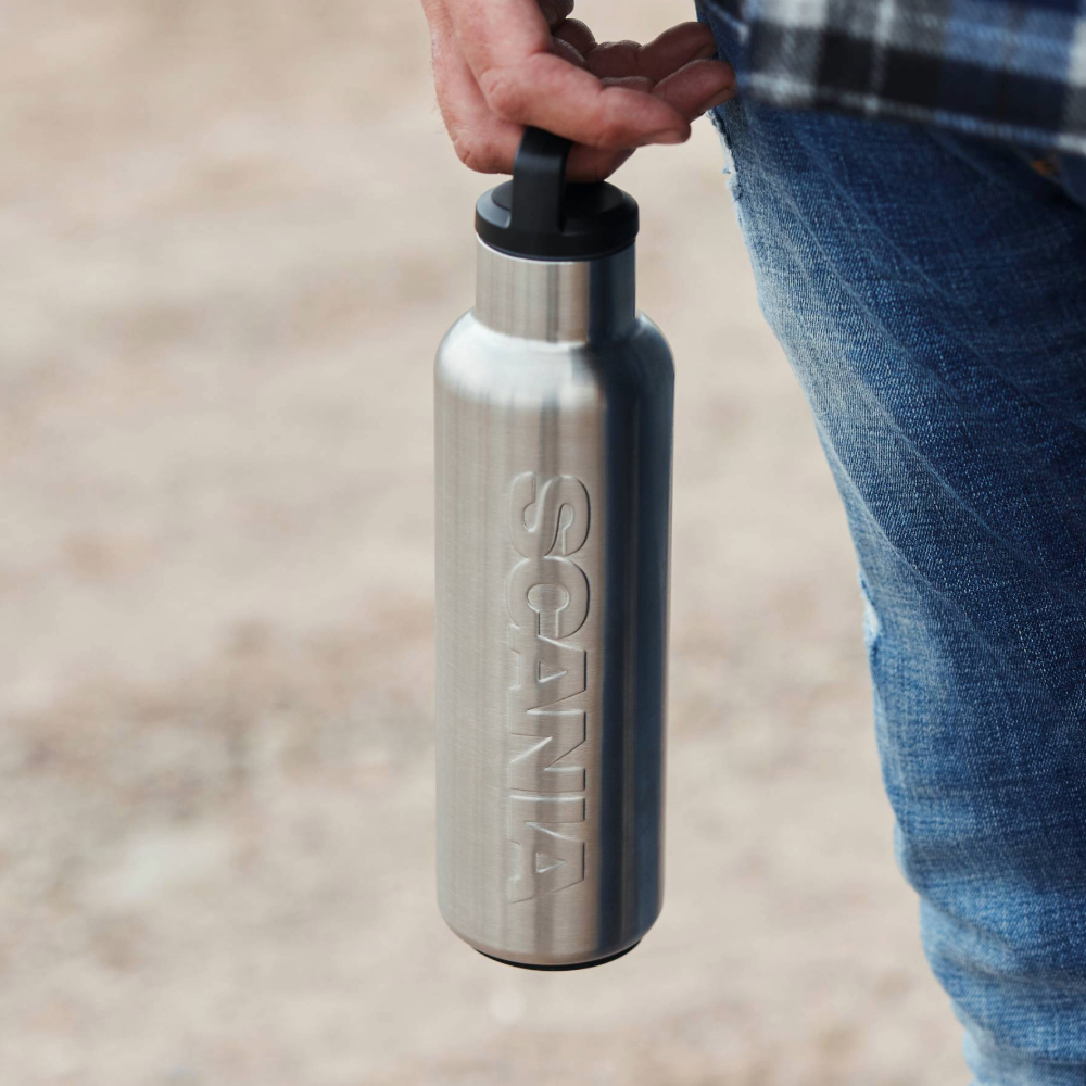Silver Stainless Steel Bottle