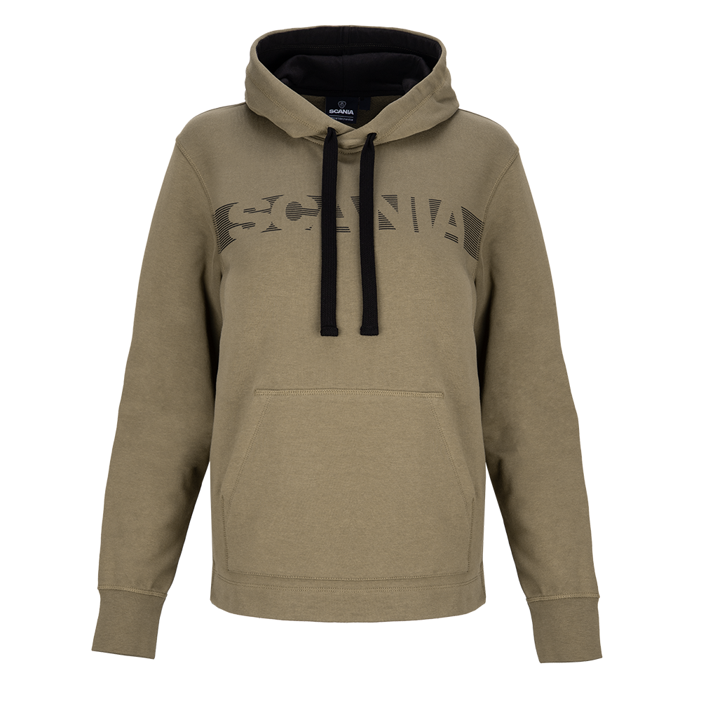 Women's Khaki Stripe Relaxed Hoodie