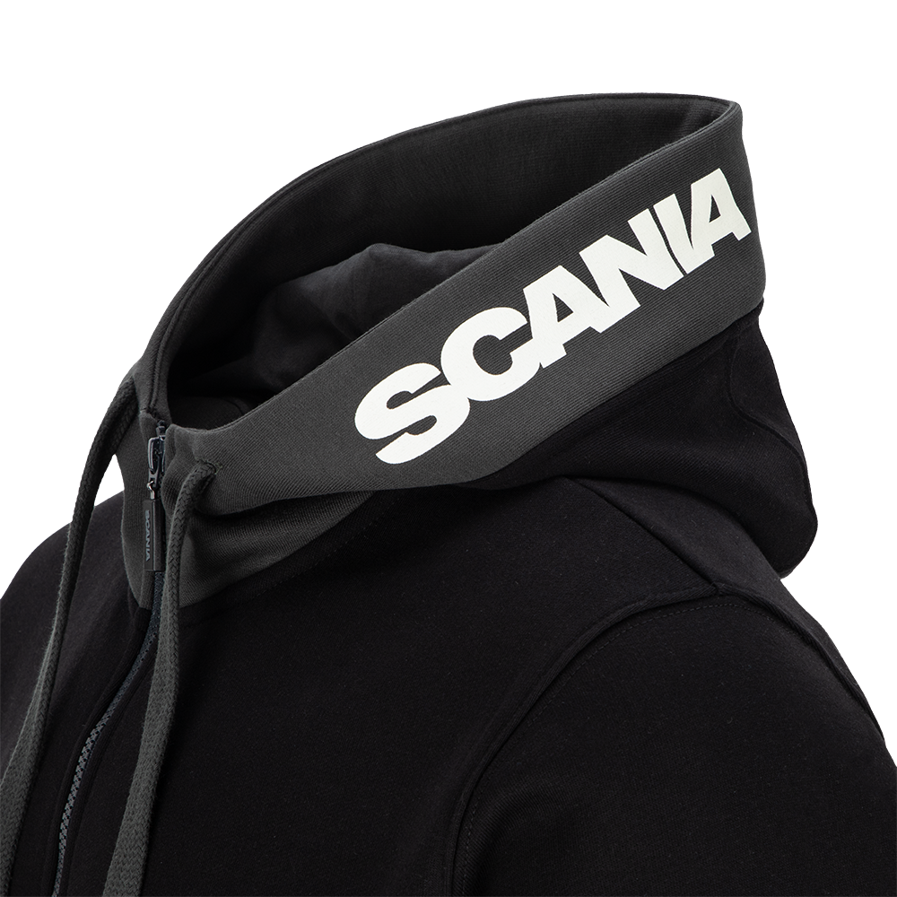 Men's Black Refined Zip Hoodie