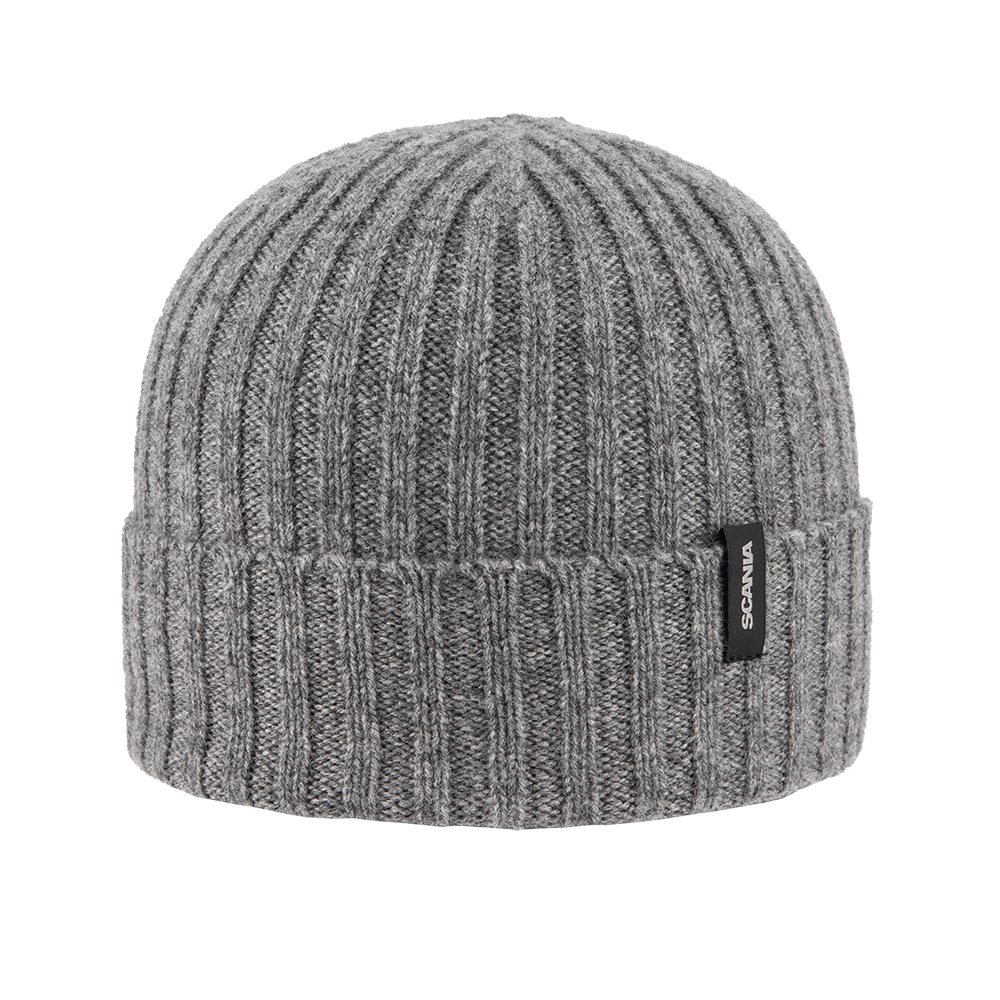 Ribbed Beanie - Grey