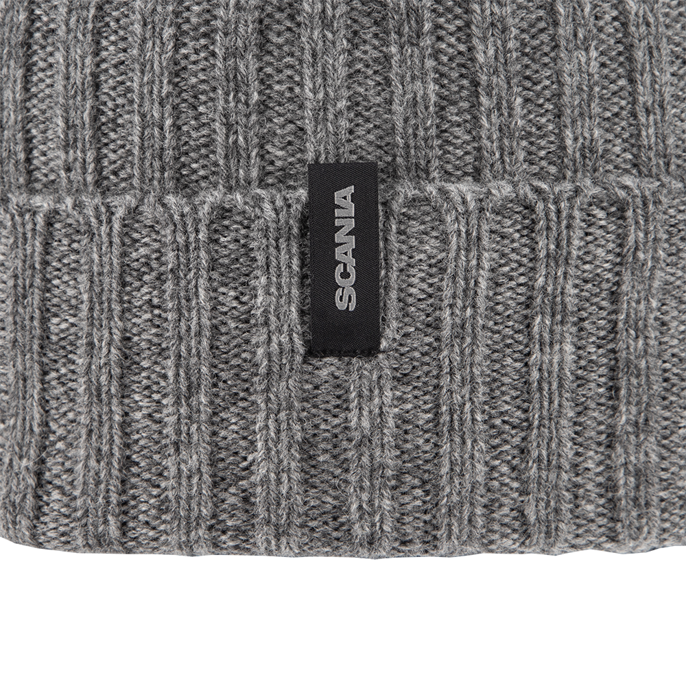 Ribbed Beanie - Grey