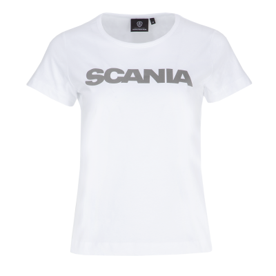 Women's White Basic Wordmark T-Shirt
