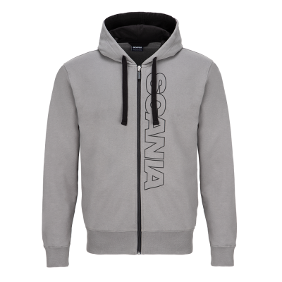 Men's Stone Grey Base Zip Hoodie
