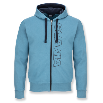 Men's Light Blue Base Zip Hoodie