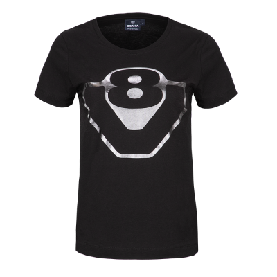 Women's Black V8 T-Shirt