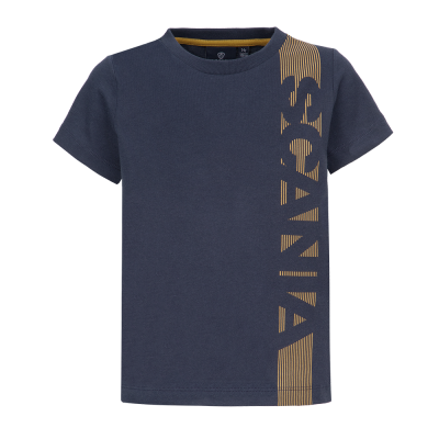 Kids Navy V Stripe T-Shirt