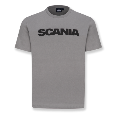 Men's Stone Grey Basic Wordmark T-Shirt