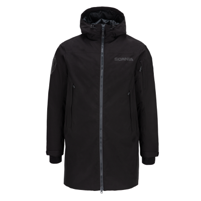 Parka noire pour homme