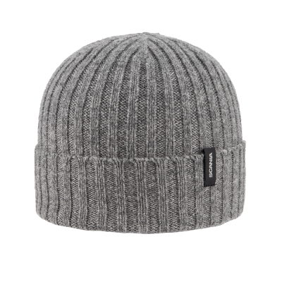 Ribbed Beanie - Grey