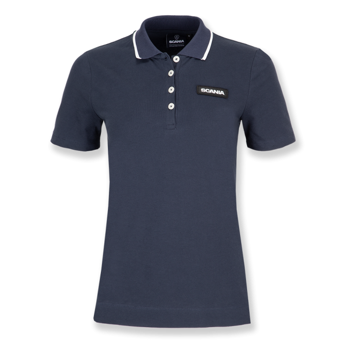 Women's Navy Classic Scania Pique
