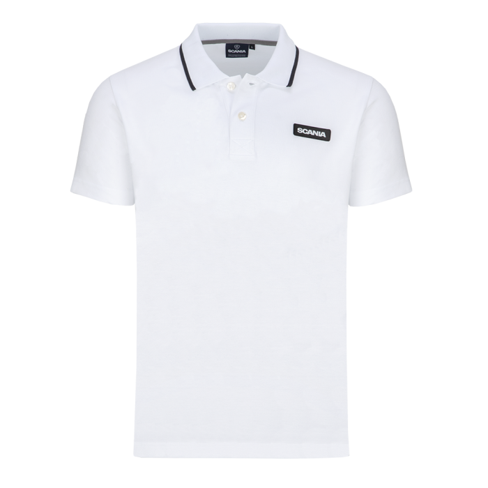 Men's Optical White Base Polo