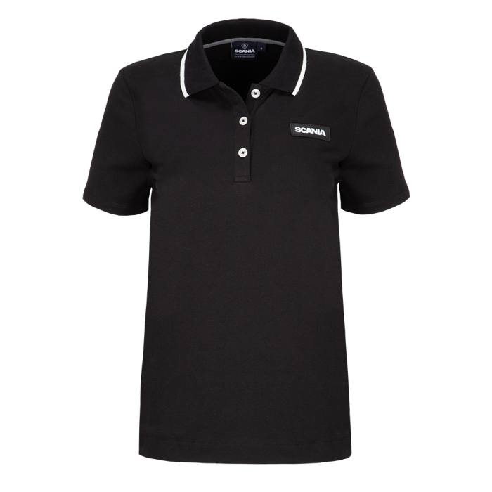 Women's Black Base Polo