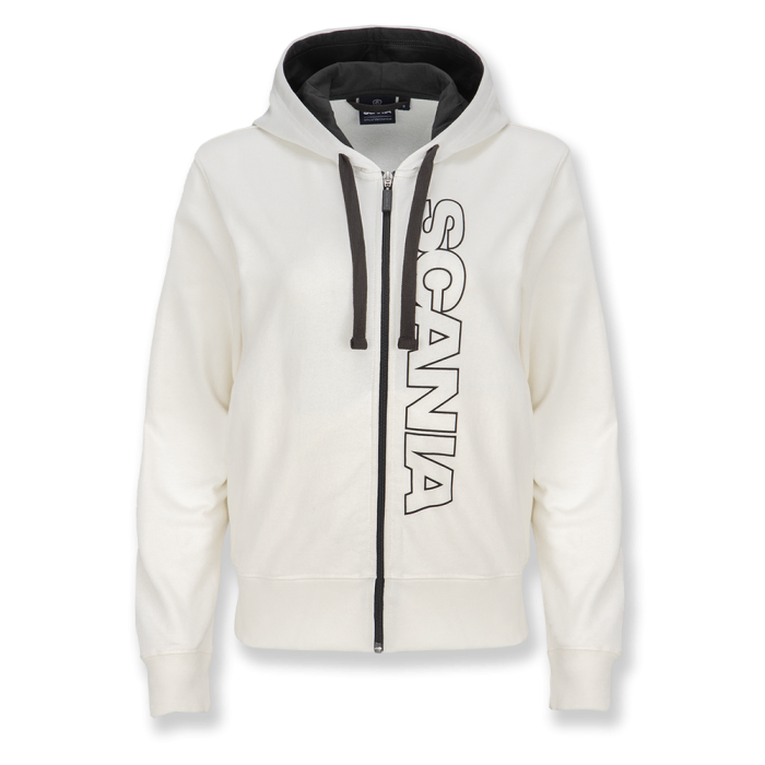 Women's Broken White Base Zip Hoodie