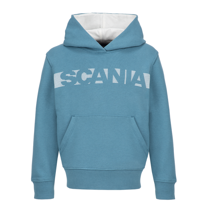 Kids Light Blue Stripe Hoodie