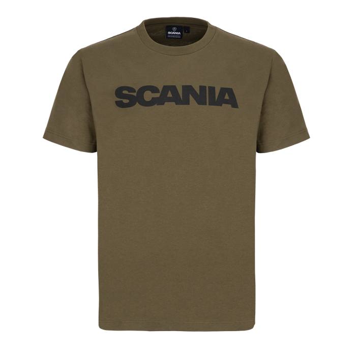 Men's Olive Basic Wordmark T-Shirt