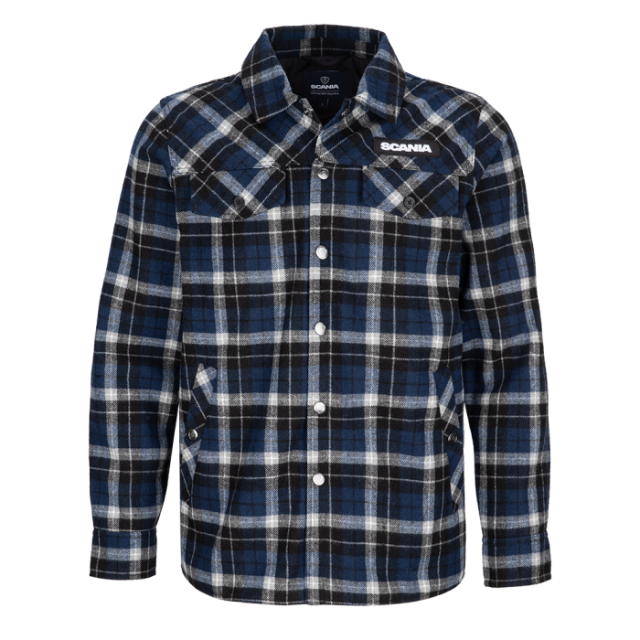 Men's Blue Checked Overshirt