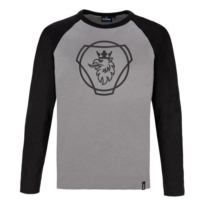 Men's Stone Grey Duo LS T-Shirt