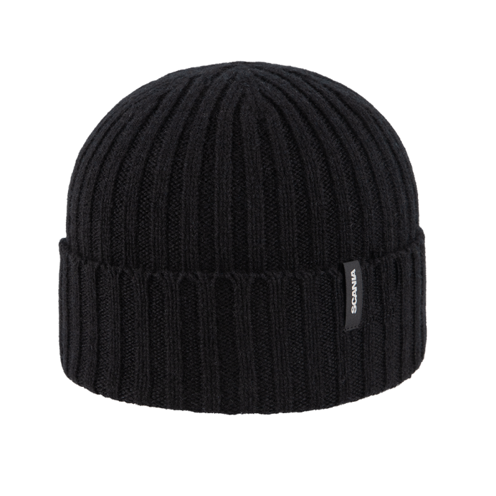 Ribbed Beanie - Black